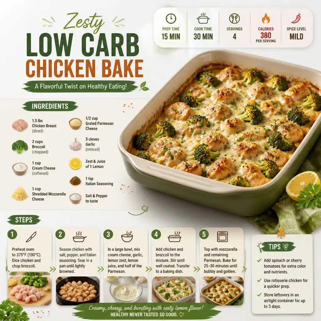 Zesty Low Carb Chicken Bake: A Flavorful Twist on Healthy Eating!