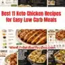 A plate of keto chicken recipe with vegetables for low carb meal preparation.