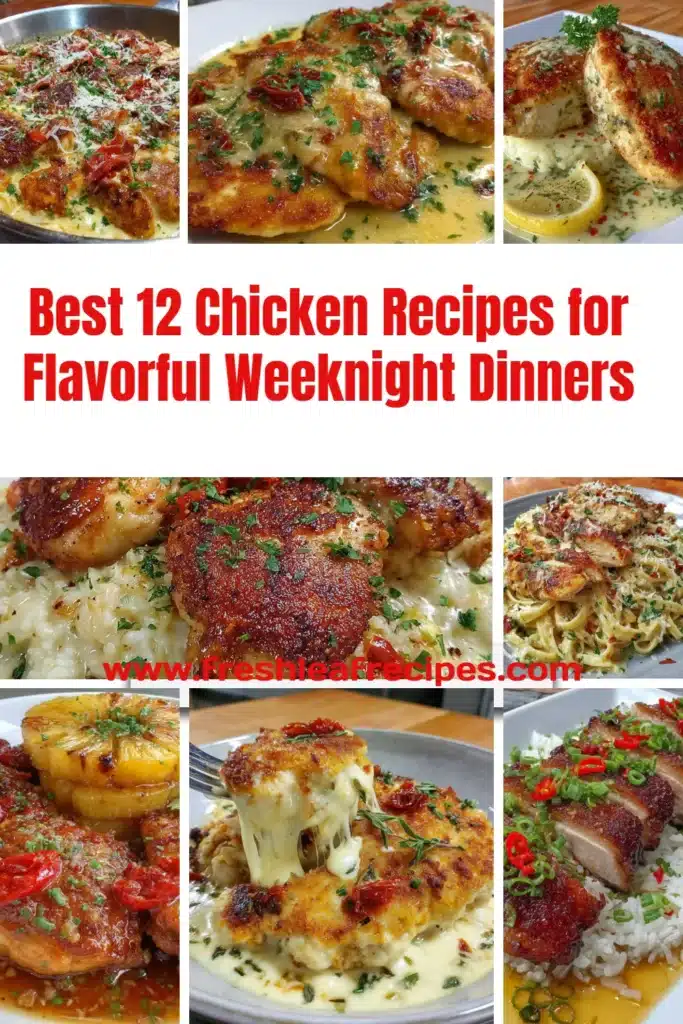 Delicious chicken recipes for weeknight dinners.