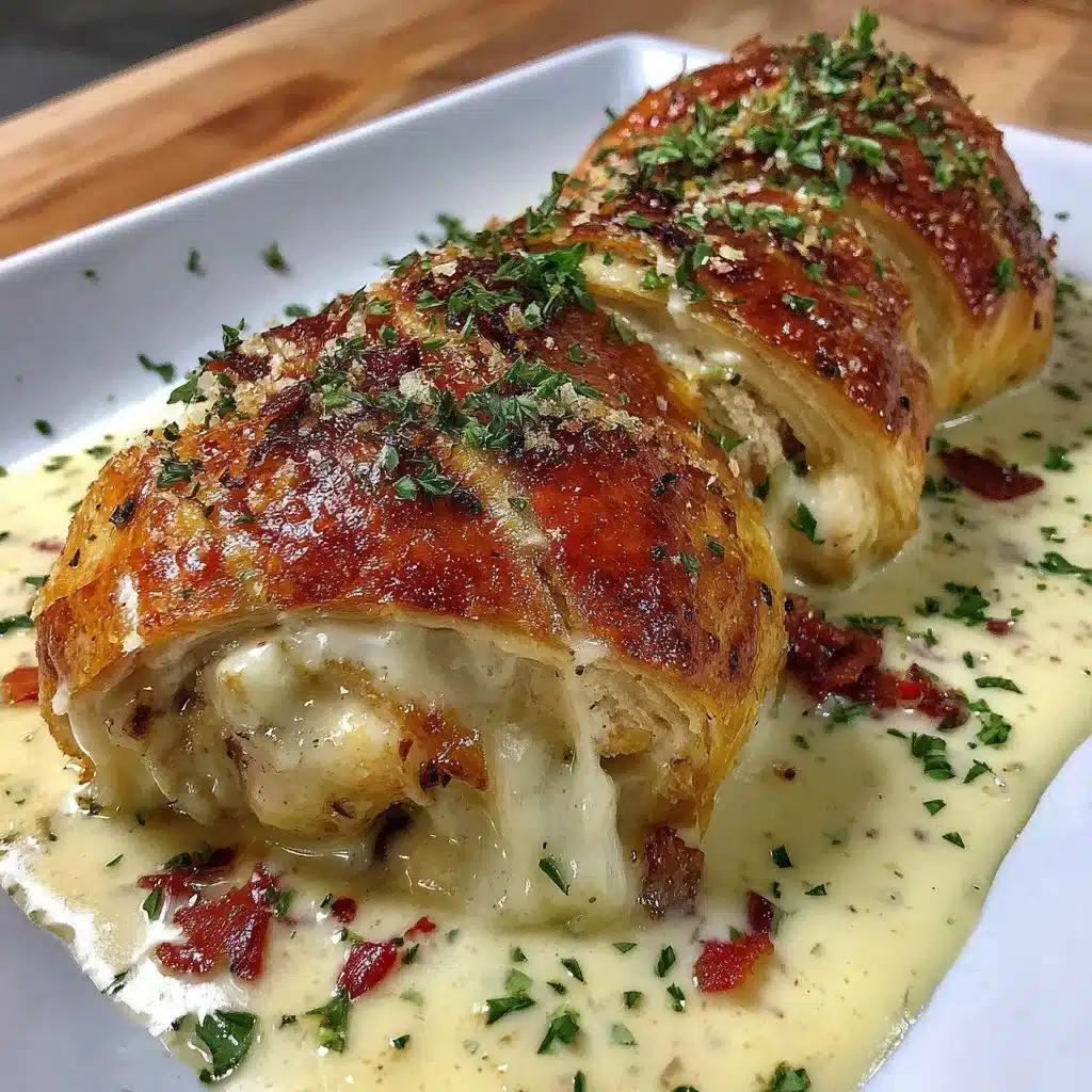 Chicken Wellington with Dijon Cream Sauce