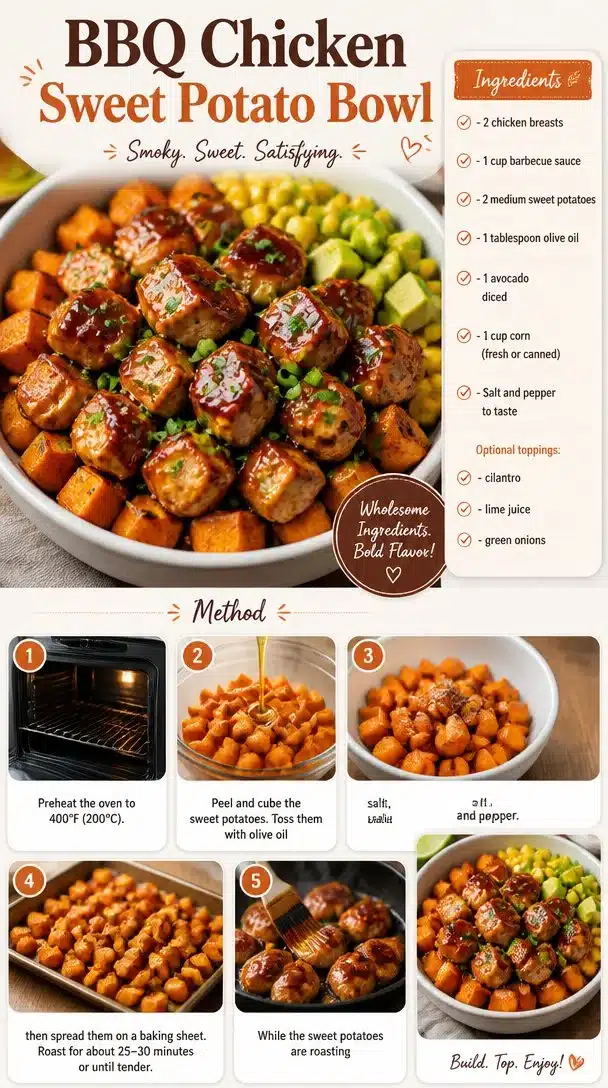 BBQ Chicken Sweet Potato Bowl
