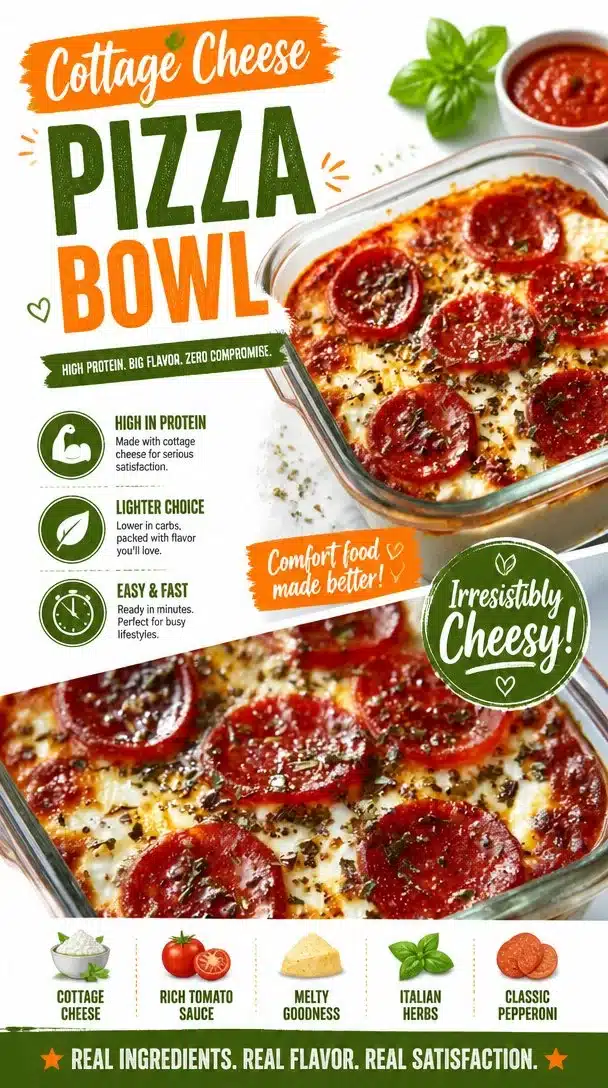 Cottage Cheese Pizza Bowl: A Cozy Fall Favorite
