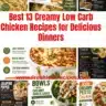 Delicious creamy low carb chicken recipes for healthy dinners