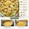 Delicious Chicken Caesar Pasta Salad served in a bowl with fresh ingredients