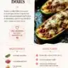 Delicious ground beef zucchini boats topped with cheese and herbs