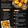 Crispy air fryer sliced potatoes golden and seasoned