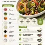 Delicious hamburger meat stir-fried with fresh broccoli for a nutritious meal.