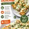 Delicious high protein chicken enchiladas on a plate