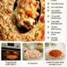 High protein chicken parmesan casserole served on a plate