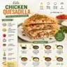 Keto Chicken Quesadilla with melted cheese and grilled chicken in a low-carb wrap.