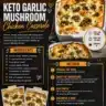 Delicious Keto Garlic Mushroom Chicken Casserole served in a bowl