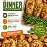 Parmesan Crusted Chicken Sheet Pan Dinner with vegetables