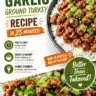 Plate of sweet and savory honey garlic ground turkey served with vegetables