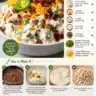 Bowl of ultimate jalapeno popper chicken salad garnished with jalapenos and cheese