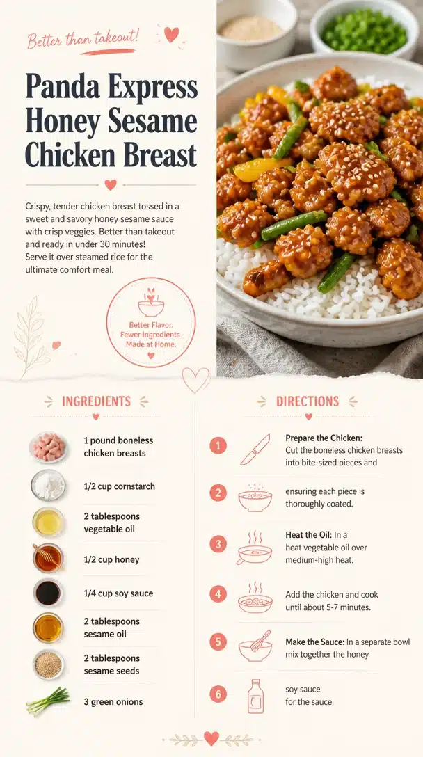 Panda Express Honey Sesame Chicken Breast