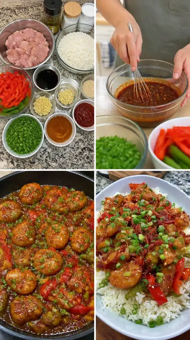 Korean BBQ Chicken Bowls