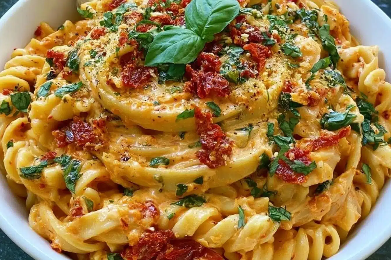 Creamy Vegan Sun Dried Tomato Pasta