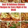 10 delicious chicken recipes for a weeknight dinner