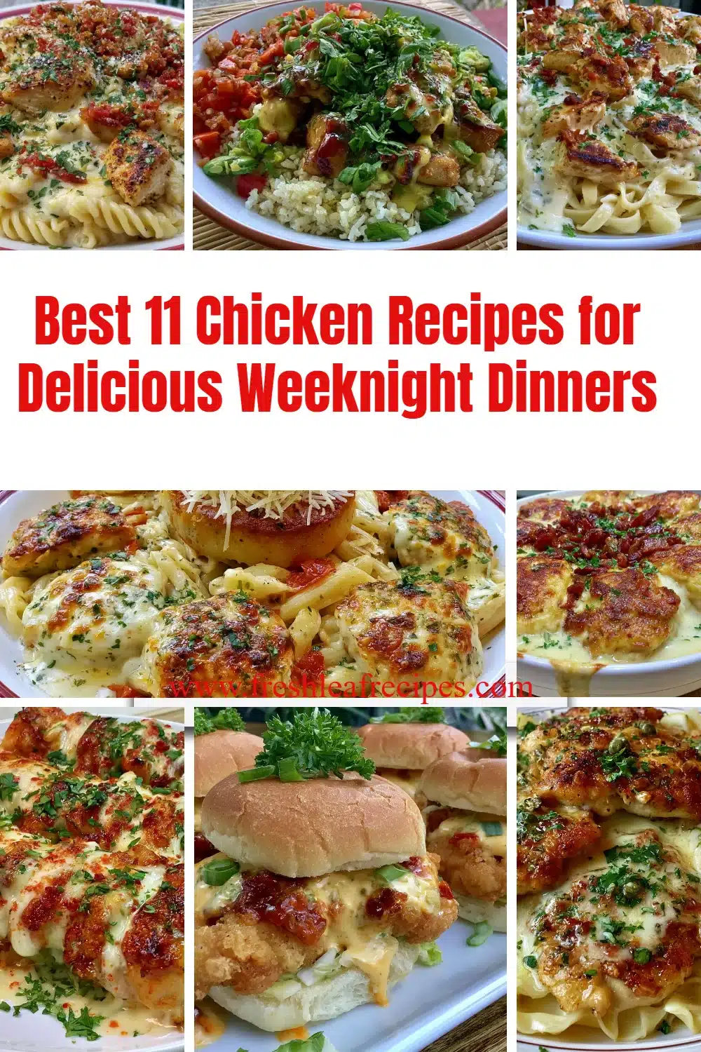 Delicious chicken recipes for quick weeknight dinners