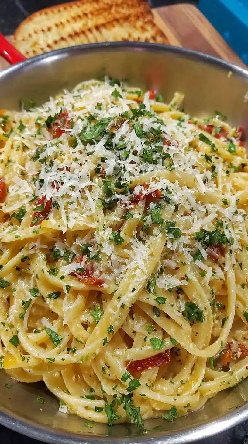 One Pot Creamy Garlic Pasta