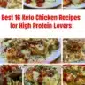 Keto Chicken dishes - Best 16 high protein recipes for healthy eating