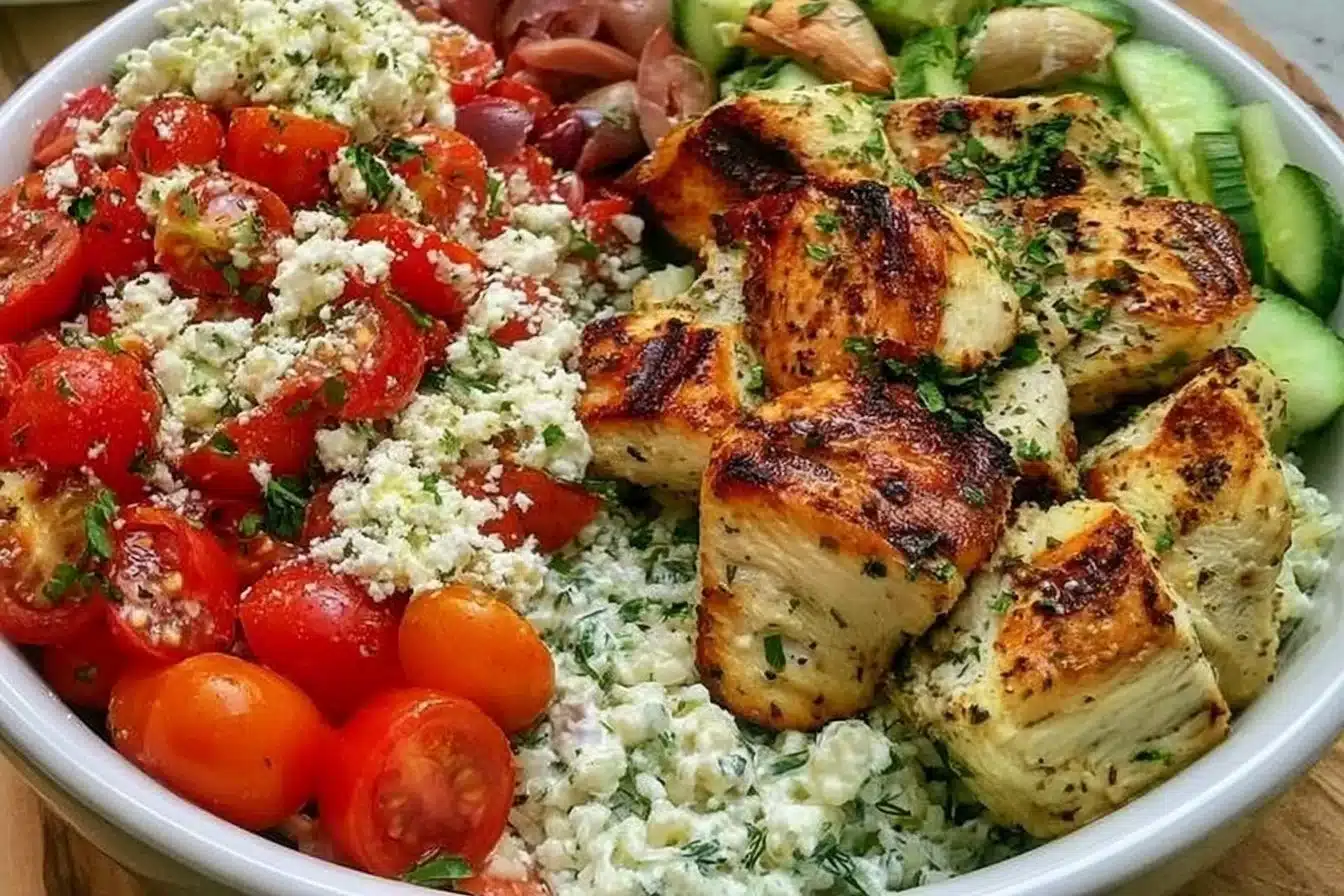 Greek Chicken Bowls