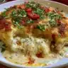 Cottage Cheese Green Chili Chicken Casserole, keto and low carb meal