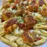 Delicious creamy Cajun chicken pasta served in a bowl