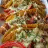Delicious dump-and-go crockpot chicken fajitas served with toppings