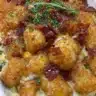 Delicious Tater Tot Casserole served in a baking dish