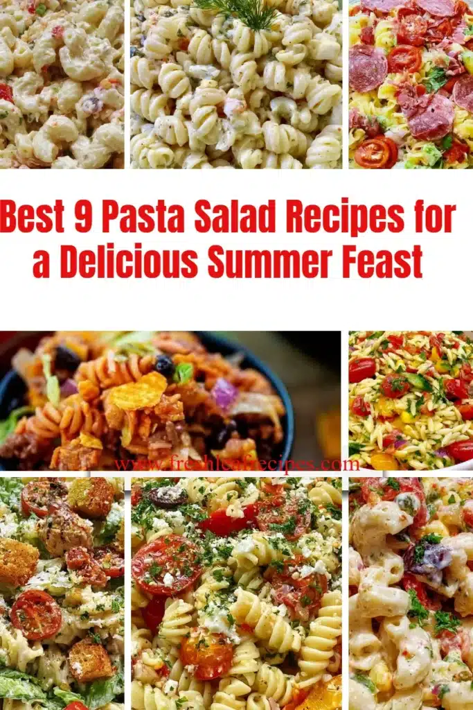 Colorful and fresh pasta salad - perfect summer dish