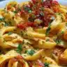 Delicious Cowboy Butter Chicken Pasta served in a bowl, perfect for weeknight dinners.