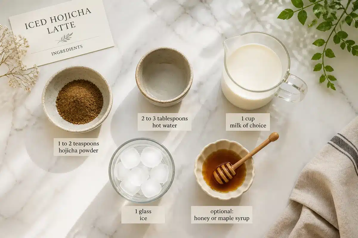 Delicious Iced Hojicha Latte Recipe You’ll Love to Sip!