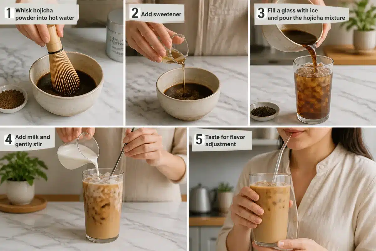 Delicious Iced Hojicha Latte Recipe You’ll Love to Sip!