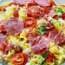 Delicious Italian Grinder Pasta Salad featuring fresh ingredients and vibrant colors.