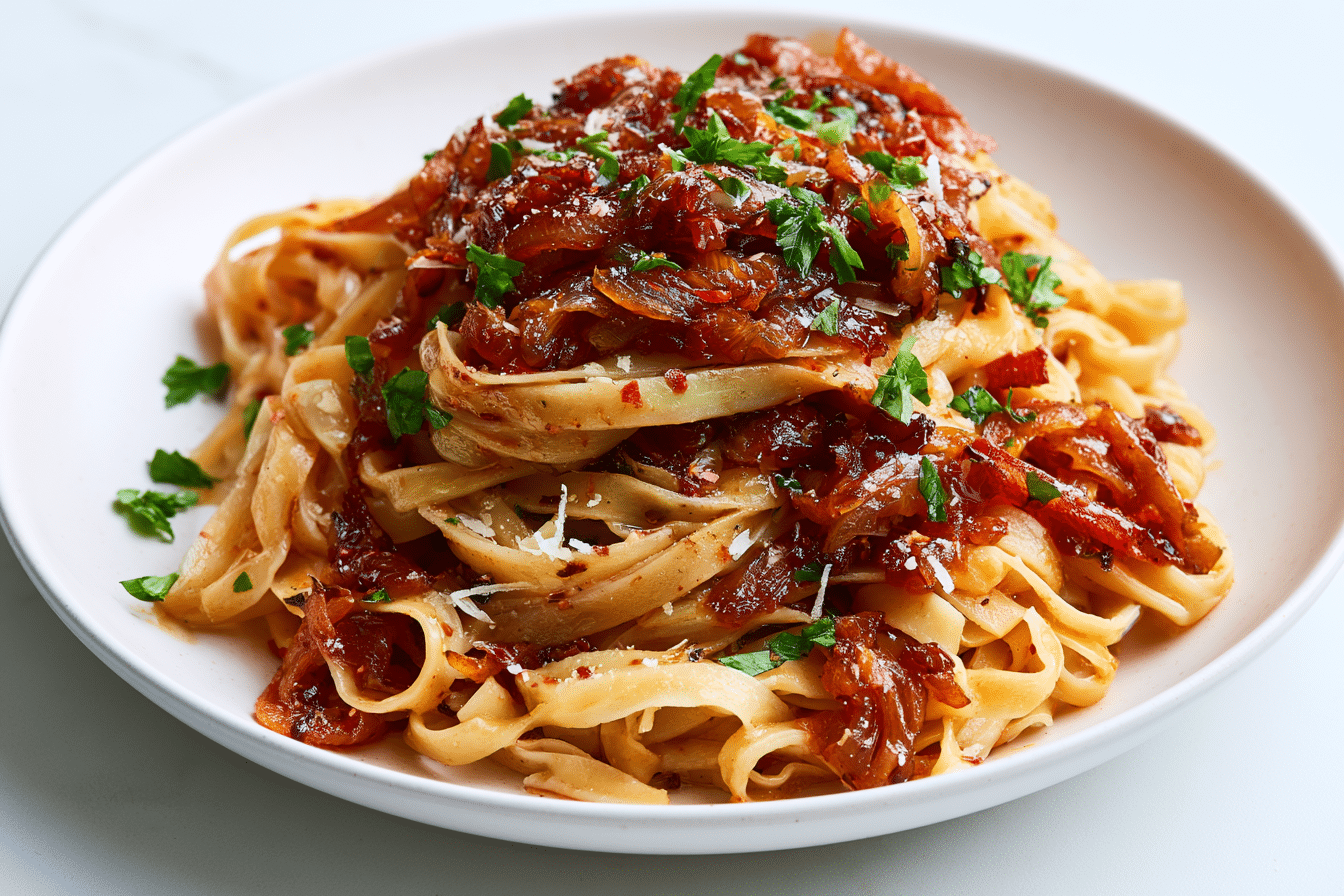 One-Pan Caramelized Onion Pasta: Simple & Delicious Recipe