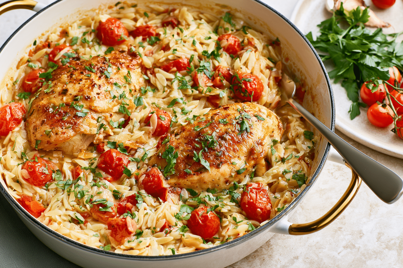 One-Pan Marry Me Chicken Orzo: Easy Weeknight Dinner Recipe