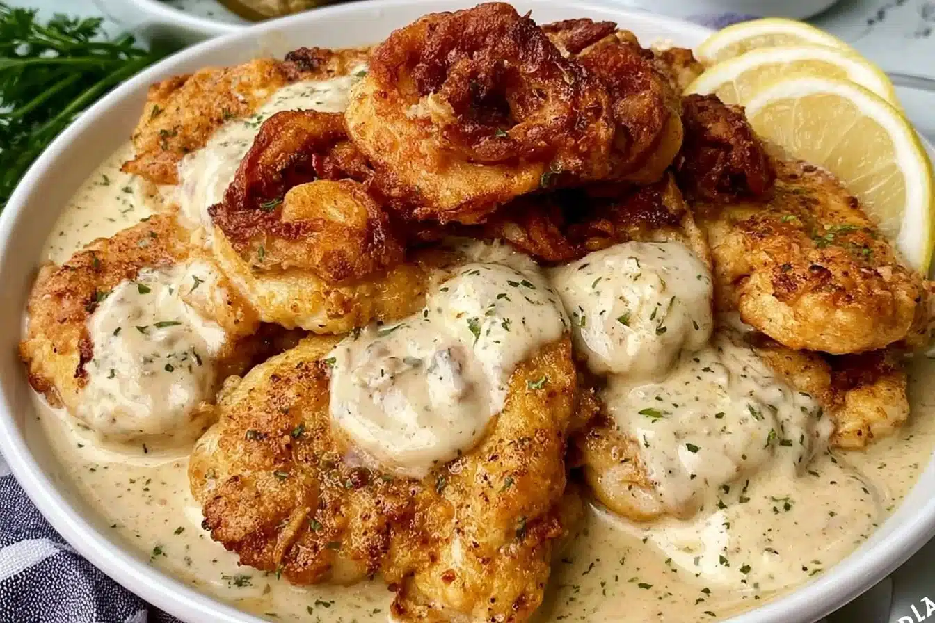 Delicious sour cream and onion chicken dish ready in 30 minutes.