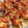 Air fryer Bang Bang Chicken skewers ready to serve in 30 minutes