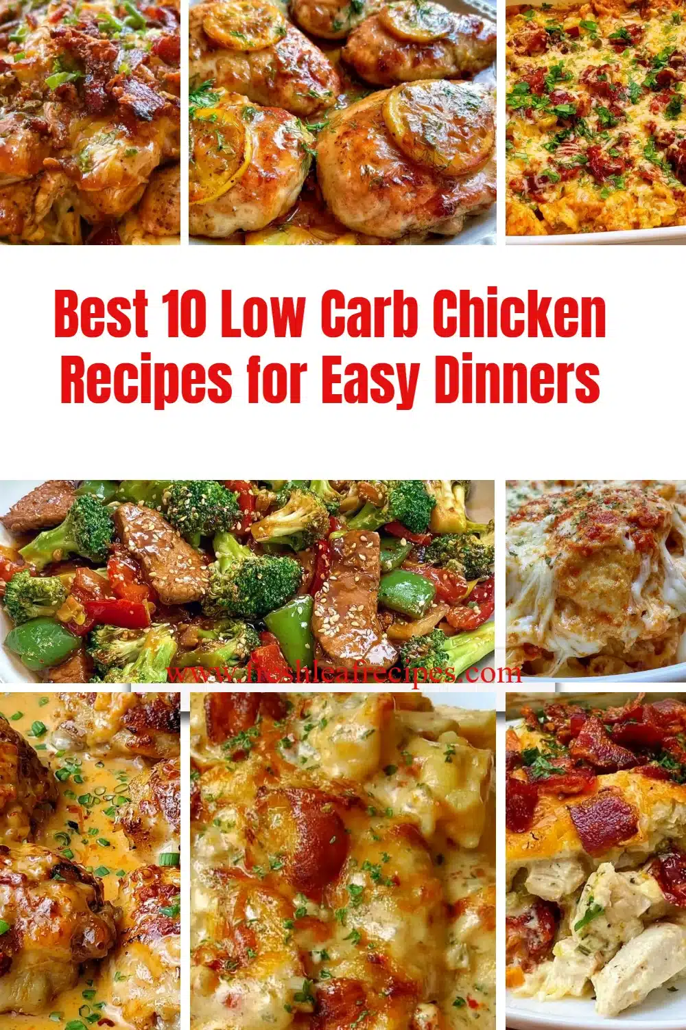 Delicious low carb chicken recipes for easy weeknight dinners