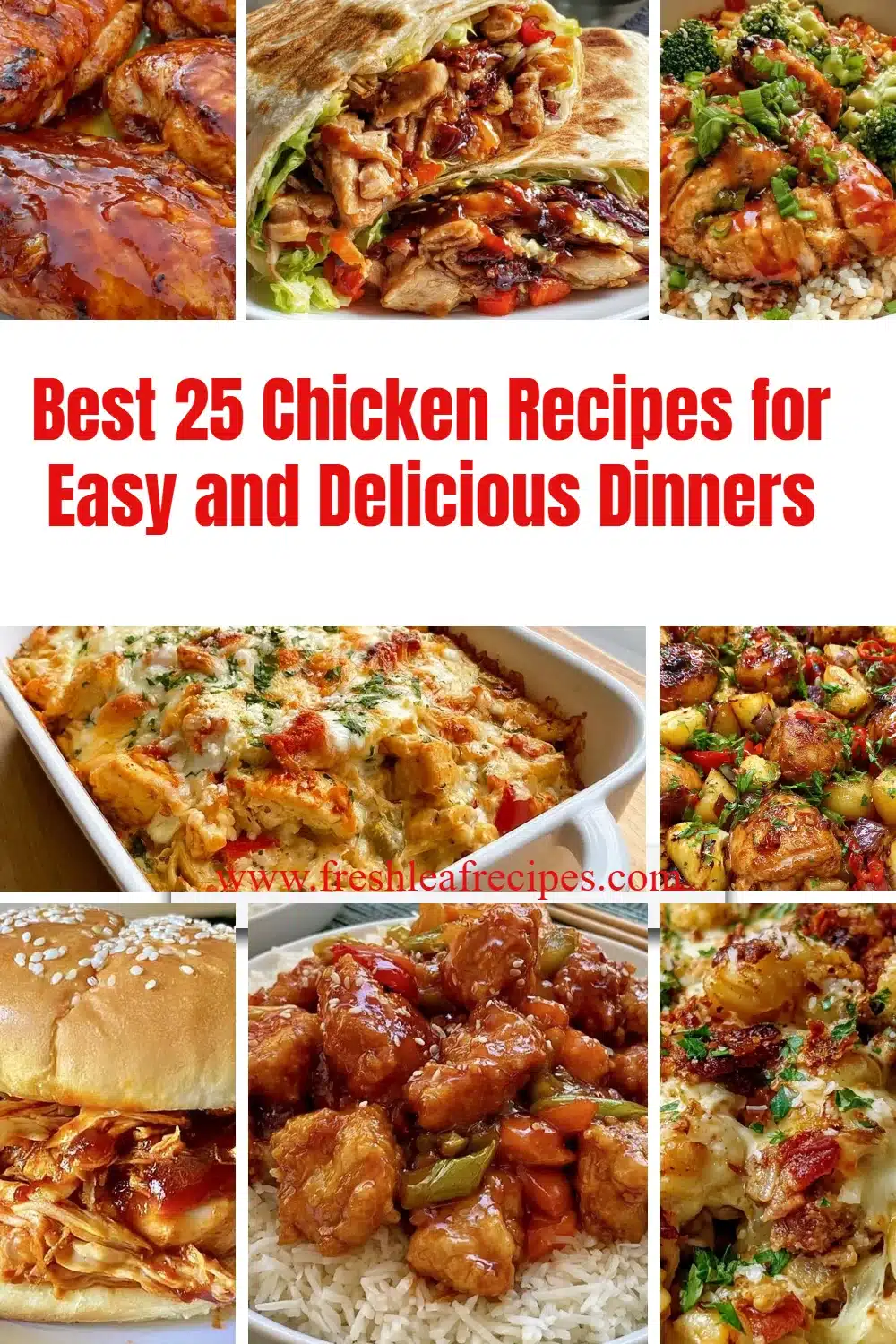 Collection of best chicken recipes for easy and delicious dinners