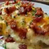Easy 30-minute Keto Bacon Ranch Chicken Bake served on a plate