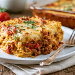Ultimate Cornbread Spaghetti Casserole Recipe | Hearty & Delicious