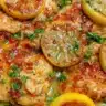 30-minute lemon chicken served with herbs and vegetables