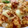Keto chicken parmesan casserole, gluten-free, easy and quick recipe