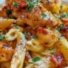 Easy creamy Cajun chicken pasta served with fresh herbs and spices
