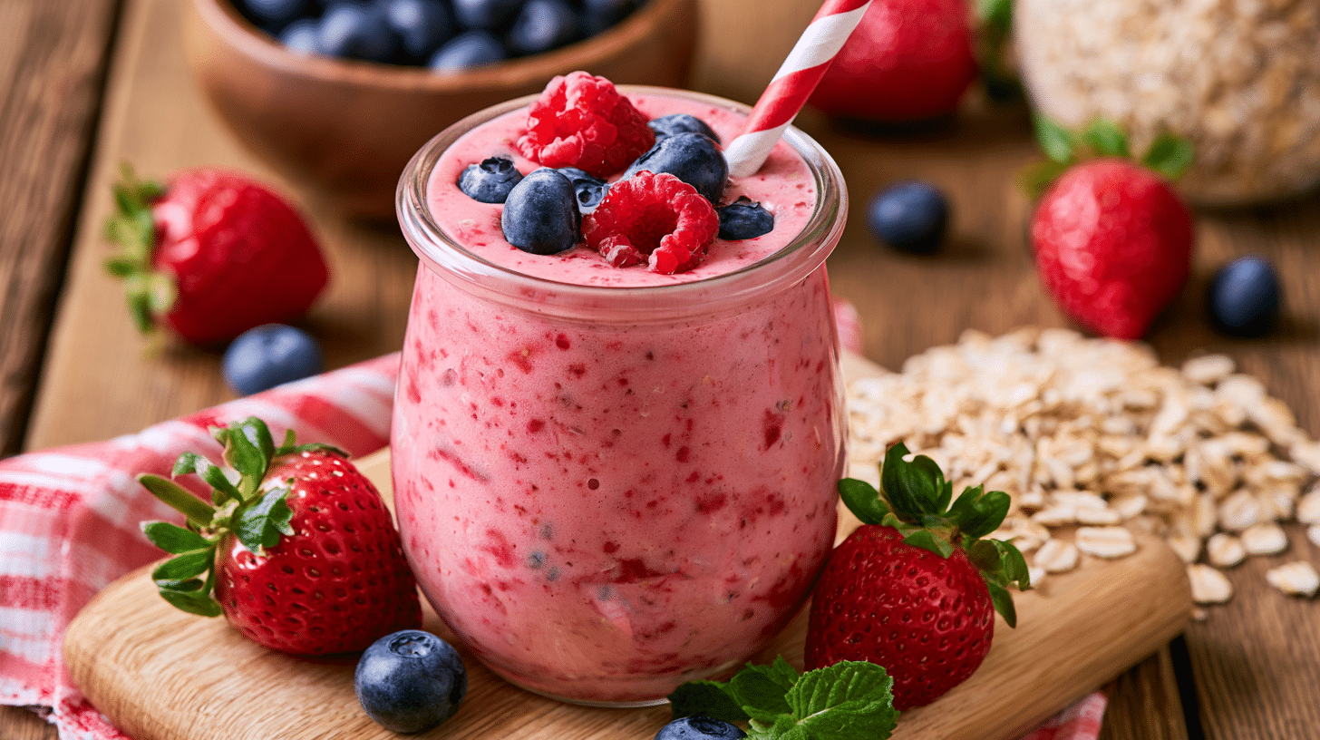 Fibermaxxing Berry Oat Smoothie: Your Ultimate Fiber Boost