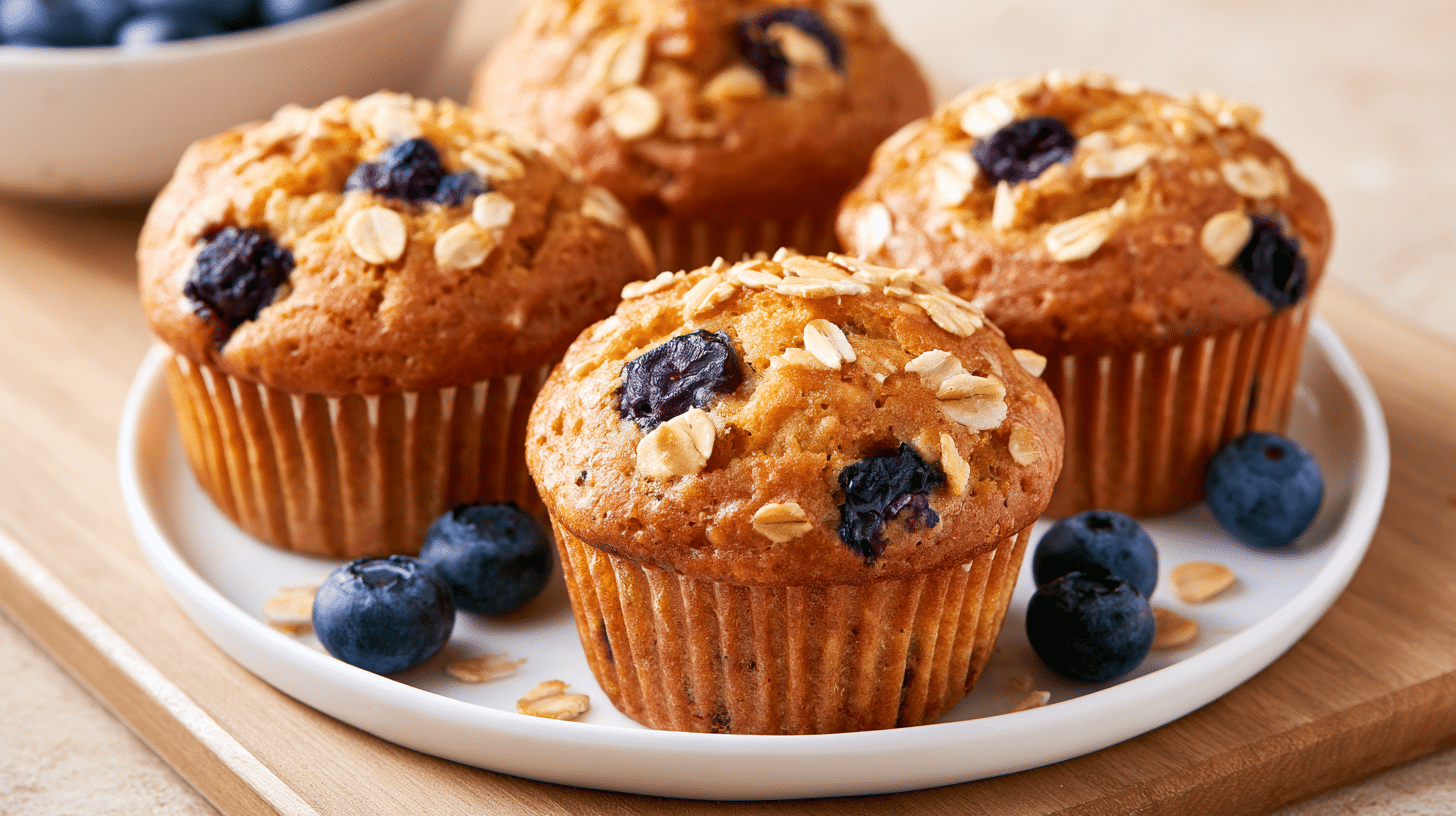 Fibermaxxing Blueberry Oat Muffins: High-Fiber & Delicious!