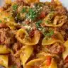 High protein taco pasta in a pot, ideal for a quick weeknight dinner