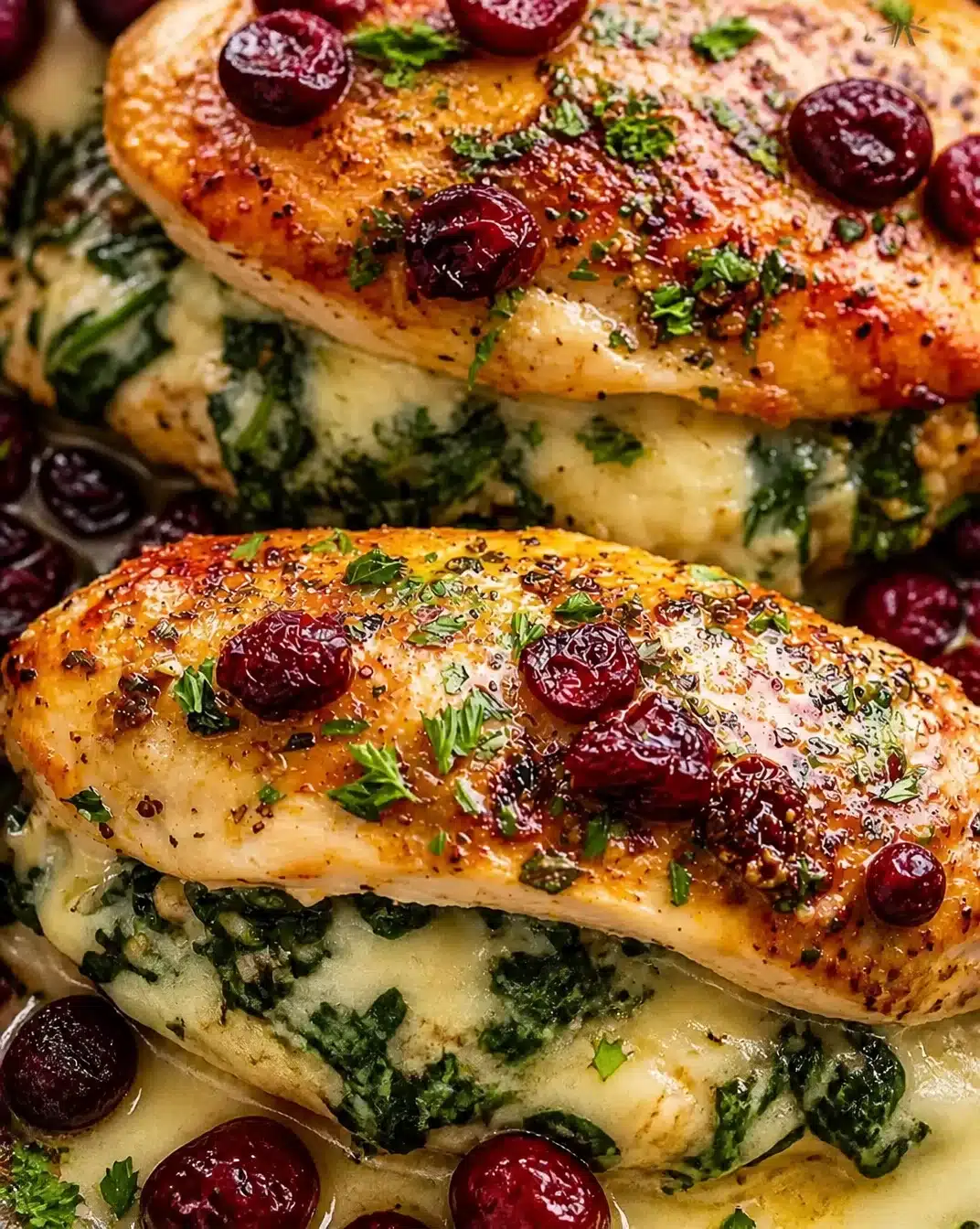 Cranberry Brie Stuffed Chicken